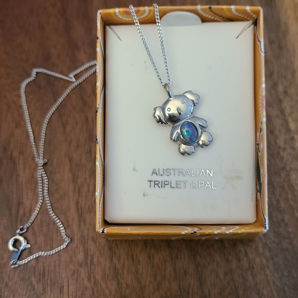 Koala opal necklace